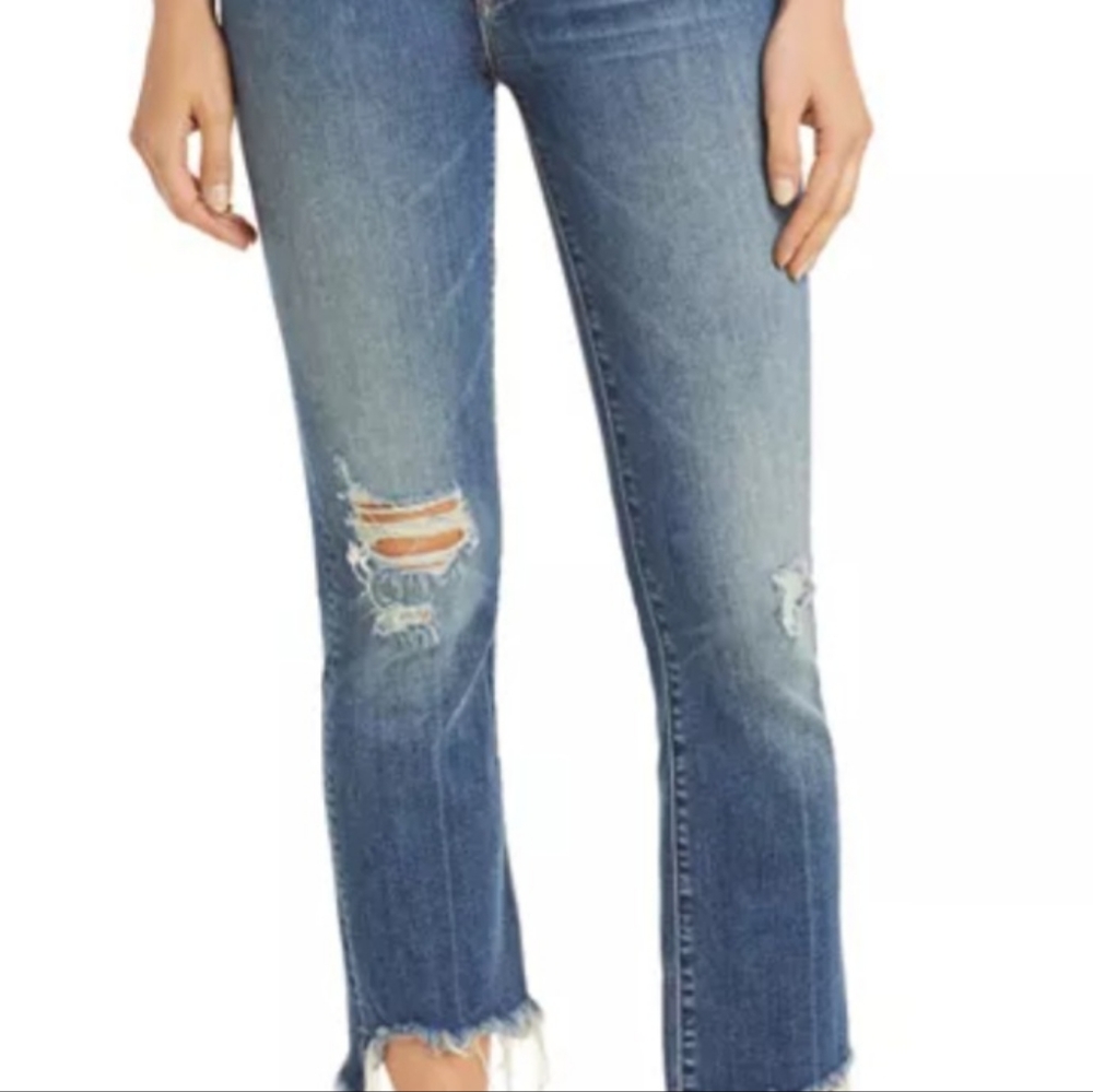 MOTHER The Insider Crop Step Chew Jeans